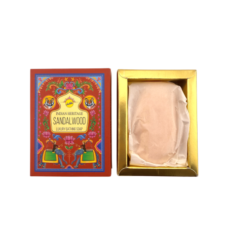 SREE VANI Indian Heritage Sandalwood Badzeep - 75g Stuk.