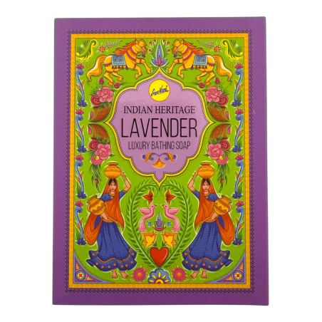 Sabó de Bany Lavanda SREE VANI Indian Heritage - Pastilla de 75gr.
