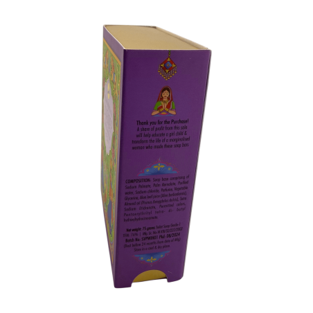 Sabonete de banho de lavanda SREE VANI Indian Heritage - Barra de 75 g.