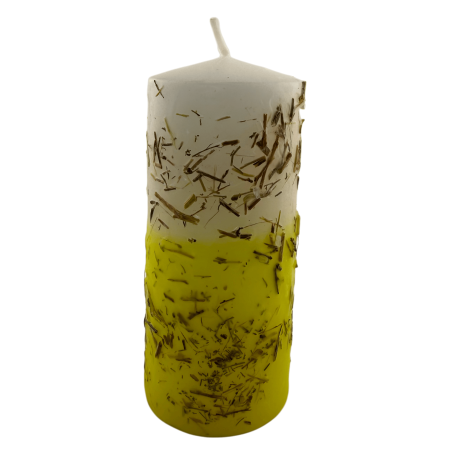 Kruidenkaars 7x7 Astral - Esoterische kaars 14x6cm - Bescherming, reiniging, paden openen, welvaart...
