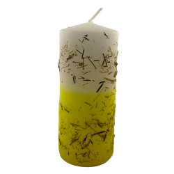 Vela de Ervas 7x7 Astral - Vela Esotérica 14x6cm - Proteção, Limpeza, Abertura de Caminhos, Prosperidade...