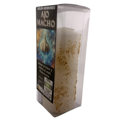 Herbal Garlic Candle - Esoteric Candle 14x6cm - Protection, Attracts good, removes evil...