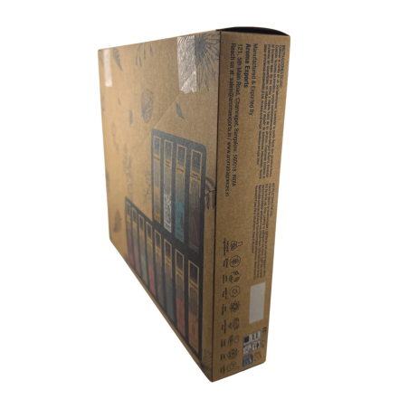 Bio-Räucherstäbchenbox AROMA Duft – 12 Schachteln à 8 dicke Stäbchen
