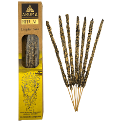 Scatola di incenso biologico per rituali di purificazione AROMA - 12 scatole da 8 bastoncini spessi