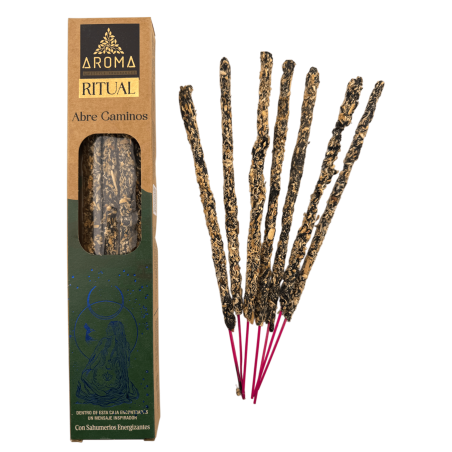 Cutie de tămâie organică Ritual Deschidere Căi AROMA - 12 cutii a câte 8 bețișoare groase