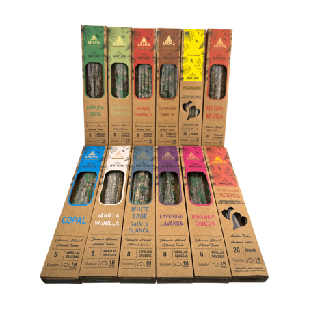 Kit Encens Orgànic AROMA Nature - 12 caixes variades d'encens naturals