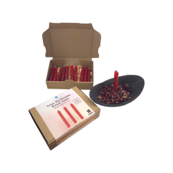 Kit de Velas de Ritual Amor HOSTENATURA - 10 velas rojas con hierbas