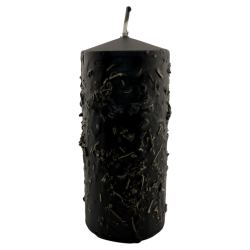 Bougie aux herbes purificatrice - Bougie ésotérique 14x6cm - Contre toute magie, chasse toutes les énergies négatives