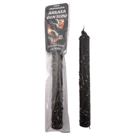 Ritualized Prepared Candle - Sweeps Away Everything 18cm - To sweep away everything