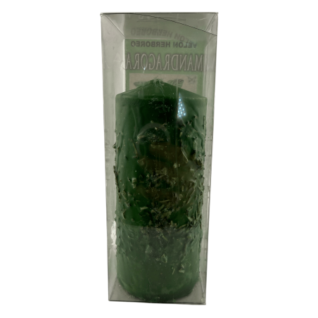 Velón Herboreo Mandragora - Velón Esotérico 14x6cm - Protección, limpieza, fertilidad y amor