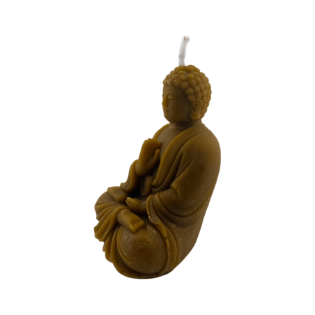 Vela Miel Buda Meditación 100% Miel - 12,4x8,2cm - 245gr.