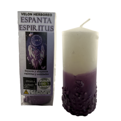 Kruidenkaars om geesten af te weren - Esoterische kaars 14x6cm - Verjaagt en verjaagt geesten en entiteiten