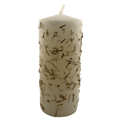 Lumânare cu plante pentru noroc - Lumânare ezoterică 14x6cm - Atrage toate lucrurile bune