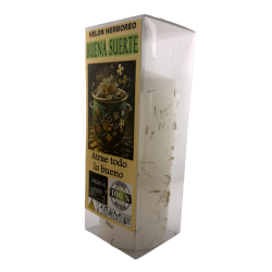 幸運のハーブキャンドル - 秘伝キャンドル 14x6cm - 良いものを引き寄せます