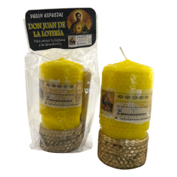 Consecrated Don Juan Lottery Candle - Court of Don Juans - 14x6.5cm - To attract fortune and abundance
