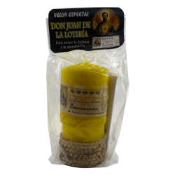 Consecrated Don Juan Lottery Candle - Court of Don Juans - 14x6.5cm - To attract fortune and abundance