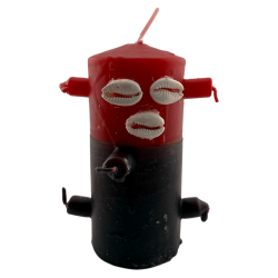 Świeca z 7 knotami, specjalna kokosowa Eleggua, 12,5 x 6 cm - Otwiera ścieżki, Ochrona, Posłaniec wiadomości...