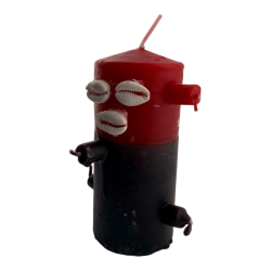 Bougie à 7 mèches, parfum spécial noix de coco Eleggua, 12,5 x 6 cm - Ouvre les chemins, protection, messager de nouvelles...