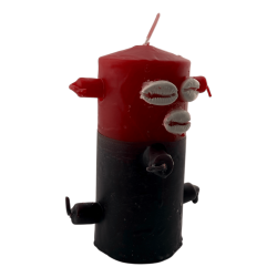 Świeca z 7 knotami, specjalna kokosowa Eleggua, 12,5 x 6 cm - Otwiera ścieżki, Ochrona, Posłaniec wiadomości...