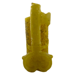 Veló Clau del Poder Diners HOSTENATURA - 14x8cm - Espelma Esotèrica Artesana per Atreure els Diners