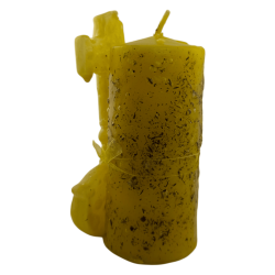 Veló Clau del Poder Diners HOSTENATURA - 14x8cm - Espelma Esotèrica Artesana per Atreure els Diners