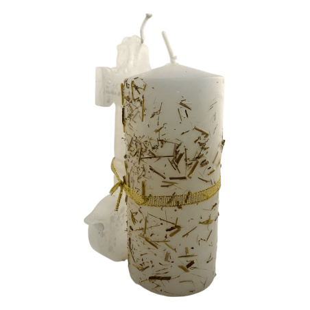 Vela Chave do Poder - Luz e Energia HOSTENATURA - 14x8cm - Vela Esotérica Artesanal para Canalizar Luz e Energia Positiva