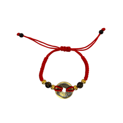 Pulsera Feng Shui Moneda I Ching - Dinero, Riqueza y Buena Suerte