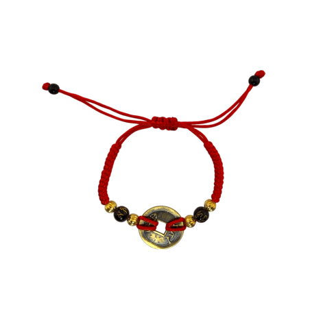 Feng Shui I Ching Myntarmband - Pengar, rikedom och lycka