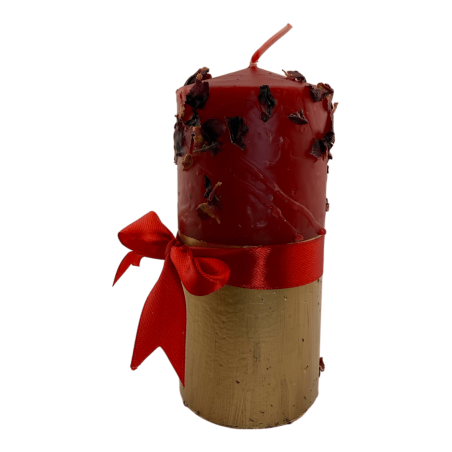 Vela especial de véspera de Natal HOSTENATURA - Abundância, União Familiar e Bênçãos