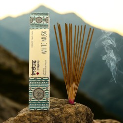 Encens Banjara Indus Musc Blanc - Boîte de 15 g Masala