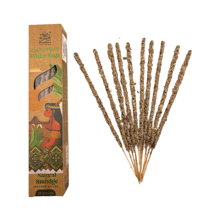 Incienso Salvia Blanca de California Natural Smudge Orígenes Himalayan Soul - Cajita de 25gr.