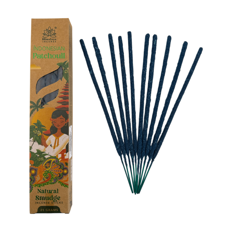 Incienso Pachulí Indonesia Natural Smudge Orígenes Himalayan Soul - Cajita de 25gr.-Inciensos Natural Smudge Orígenes Himalaya Incense-HOSTENATURA
