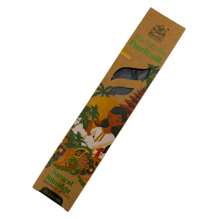 Encens Patchouli d'Indonésie, Origine Naturelle de l'Himalaya - Boîte de 25 g.