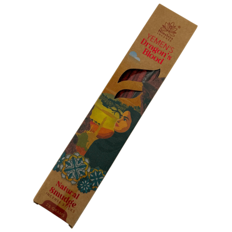 Incenso Sangue de Dragão Iêmen Natural Smudge Himalayan Soul Origins - Caixa de 25g