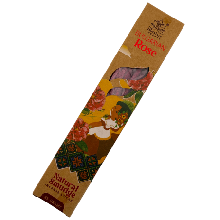 Natural Bulgarian Rose Incense Smudge Himalayan Soul Origins - 25g Box