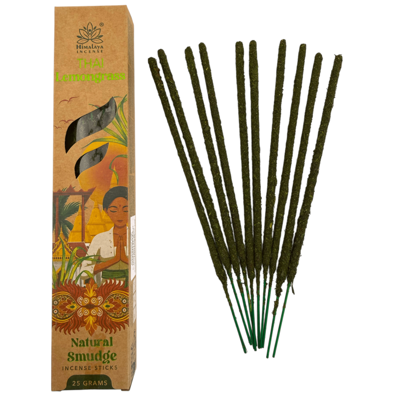 Naturlig thailändsk citrongräsrökelse Smudge Himalayan Soul Origins - 25g förpackning-Naturlig Smudge-rökelse Origins Himalaya-rökelse-HOSTENATURA