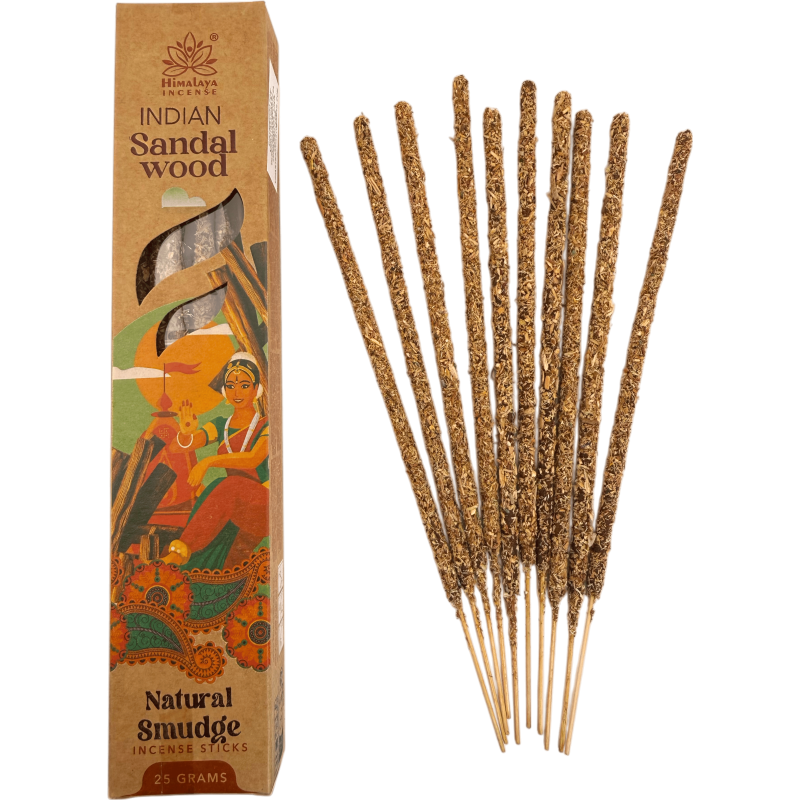 Naturlig indisk sandelträrökelse Smudge Himalayan Soul Origins - 25g förpackning-Naturlig Smudge-rökelse Origins Himalaya-rökelse-HOSTENATURA