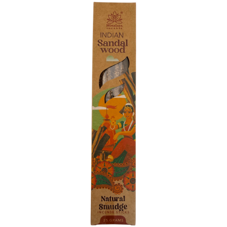 Natural Indian Sandalwood Incense Smudge Himalayan Soul Origins - 25g Box