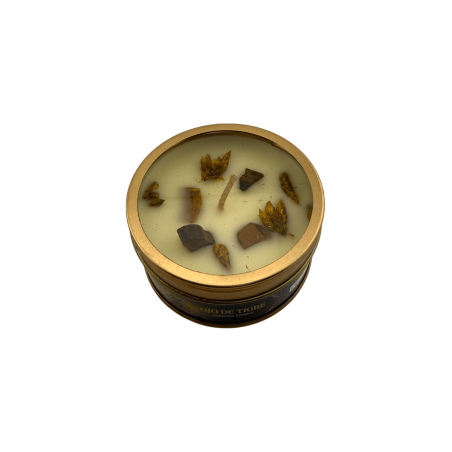 AROMA FRAGRANCES „Kristall-Tigerauge“ – Vanilleduft – 65 g – Brenndauer: 5–6 Stunden