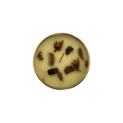 شمعة AROMA FRAGRANCES عين النمر الكريستالية - برائحة الفانيليا - 65 غرام - مدة احتراق من 5 إلى 6 ساعات