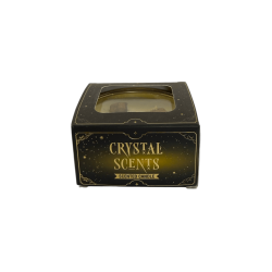 Vela AROMA FRAGRANCES Crystal Tiger's Eye - Fragrância de Baunilha - 65g - 5-6 horas de queima