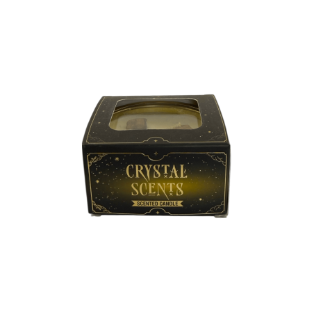 Crystal Tiger's Eye AROMA FRAGRANCES Candle - Vanilla Fragrance - 65g - 5-6h burn time