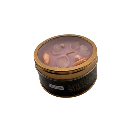 クリスタルローズクォーツAROMA FRAGRANCESキャンドル - 65g - 燃焼時間5～6時間