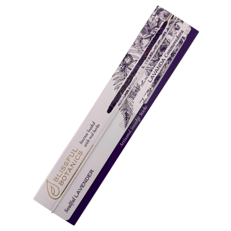 Incienso Orgánico Lavanda Blissful Botanics TULASI Artesano Natural - Lavanda Conmovedora - 8 barritas incienso orgánicas