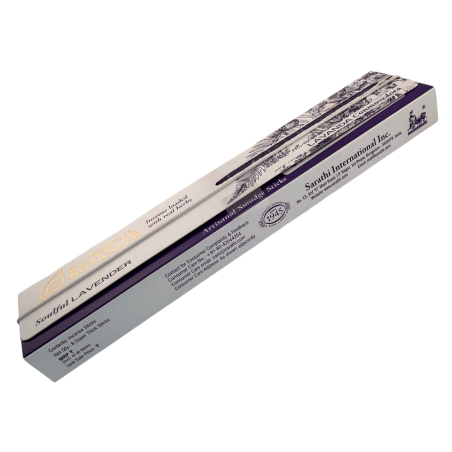 Blissful Botanics TULASI Organic Lavender Incense - Natural Artisan - Inspiring Lavender - 8 Organic Incense Sticks