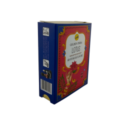 Coni di incenso SREE VANI Golden India Backflow Lotus - Confezione da 10 coni di incenso Blackflow Lotus Flower
