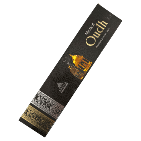 Incienso masala Mystical Oudh AROMA Fragrances - Cajita de 24gr de incienso natural india