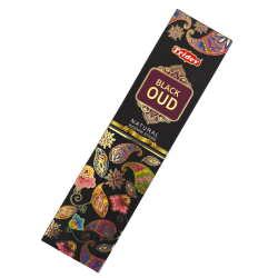 Incienso Tridev Black Oud Natural Incense Sticks - 10 varillas extra gruesas