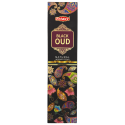Tridev Black Oud natuurlijke wierookstokjes - 10 extra dikke stokjes