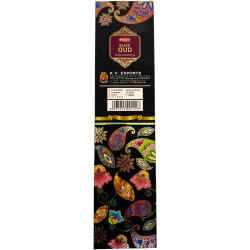 Incienso Tridev Black Oud Natural Incense Sticks - 10 varillas extra gruesas